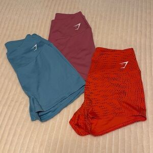 three gymshark shorts for the price of one
